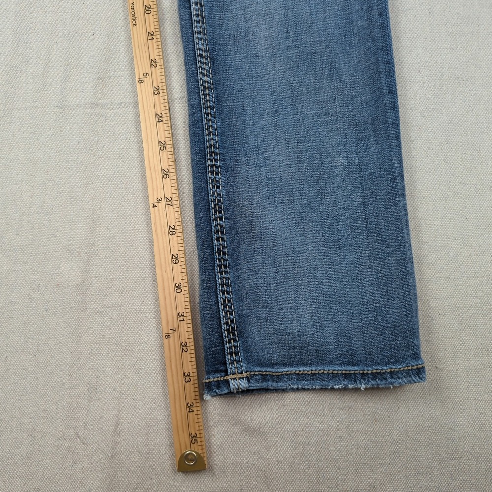 Bke Jeans Mens 34x34 Blue Jake Straight Faded Stretch Casual Preppy - Picture 5 of 15